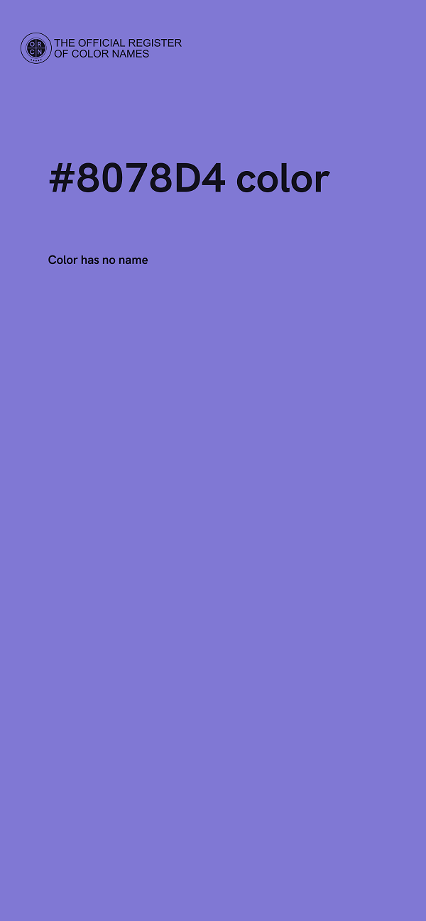 #8078D4 color image