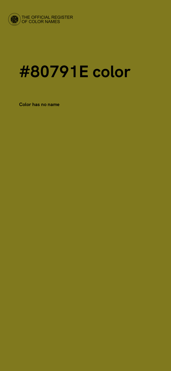 #80791E color image