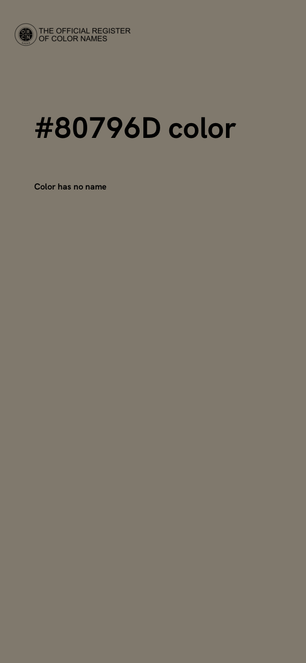 #80796D color image