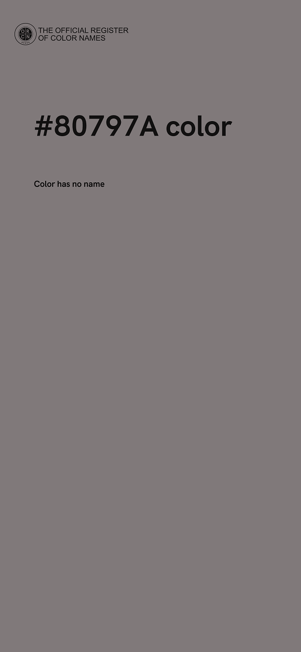 #80797A color image