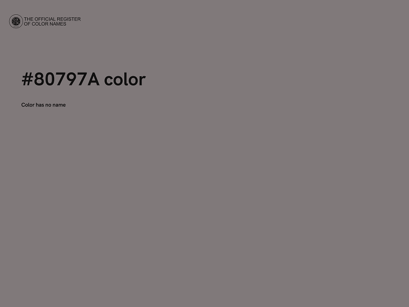 #80797A color image