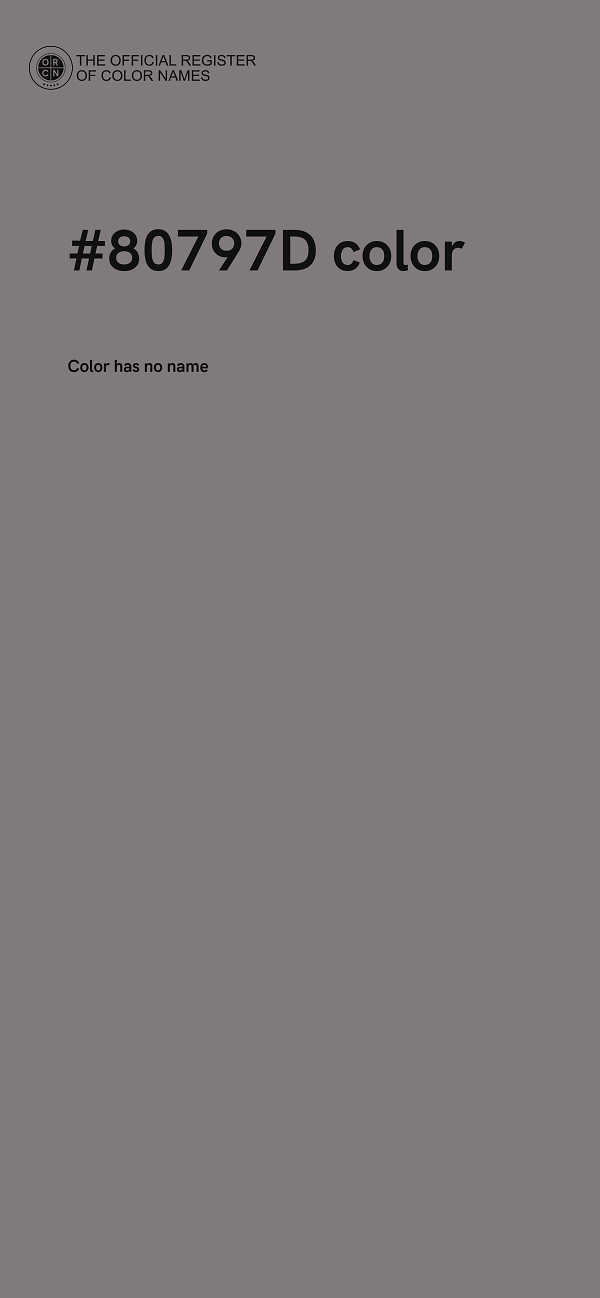 #80797D color image