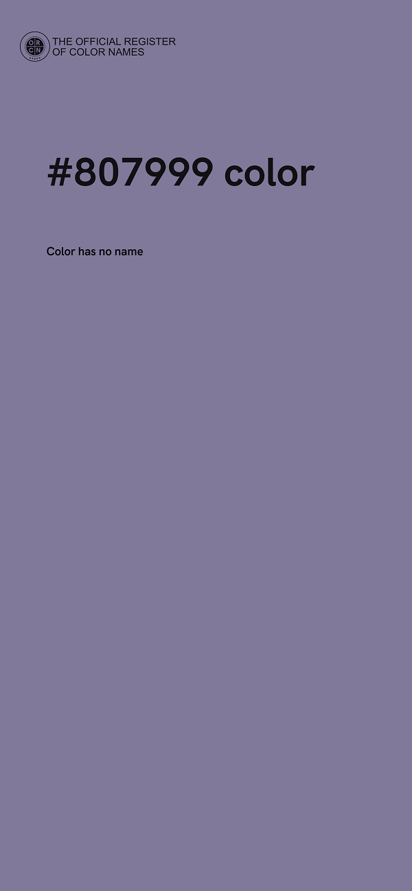 #807999 color image