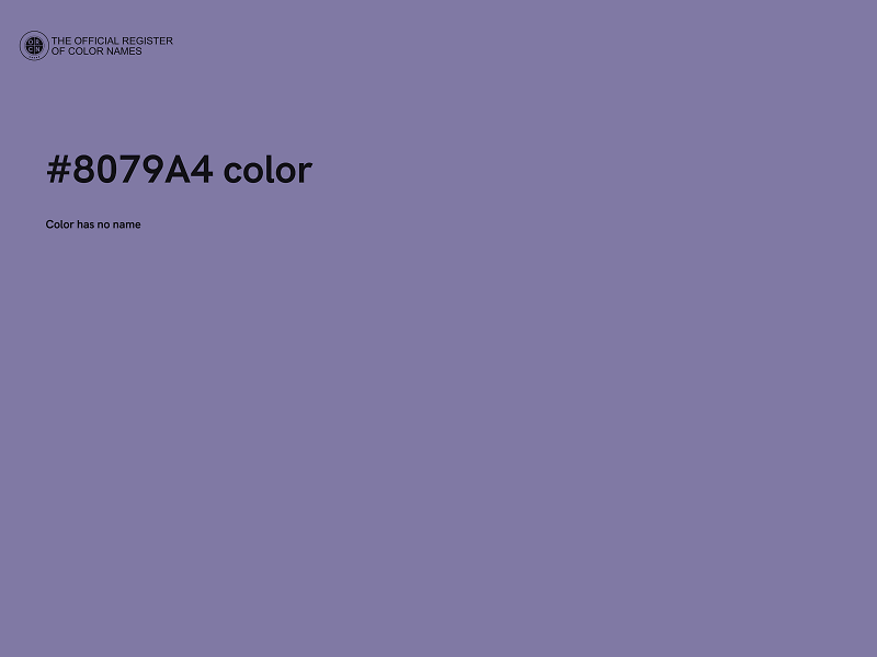 #8079A4 color image