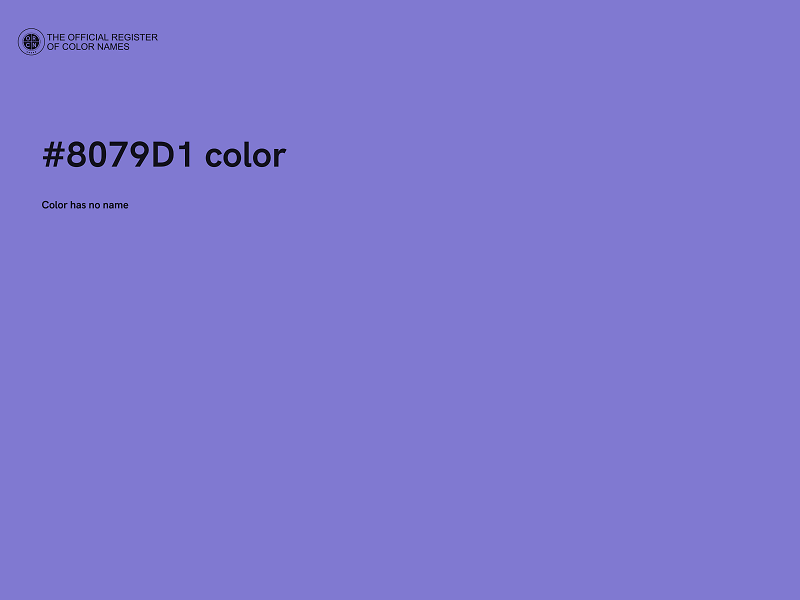 #8079D1 color image