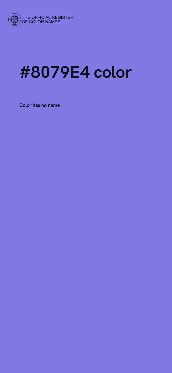#8079E4 color image