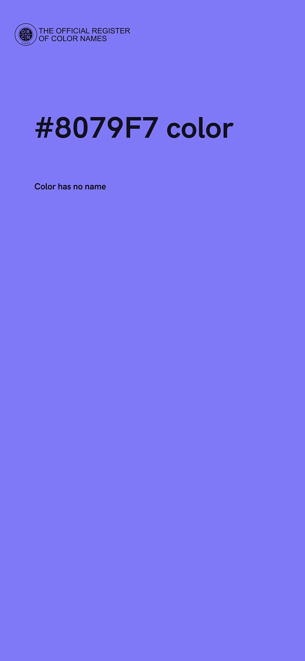 #8079F7 color image