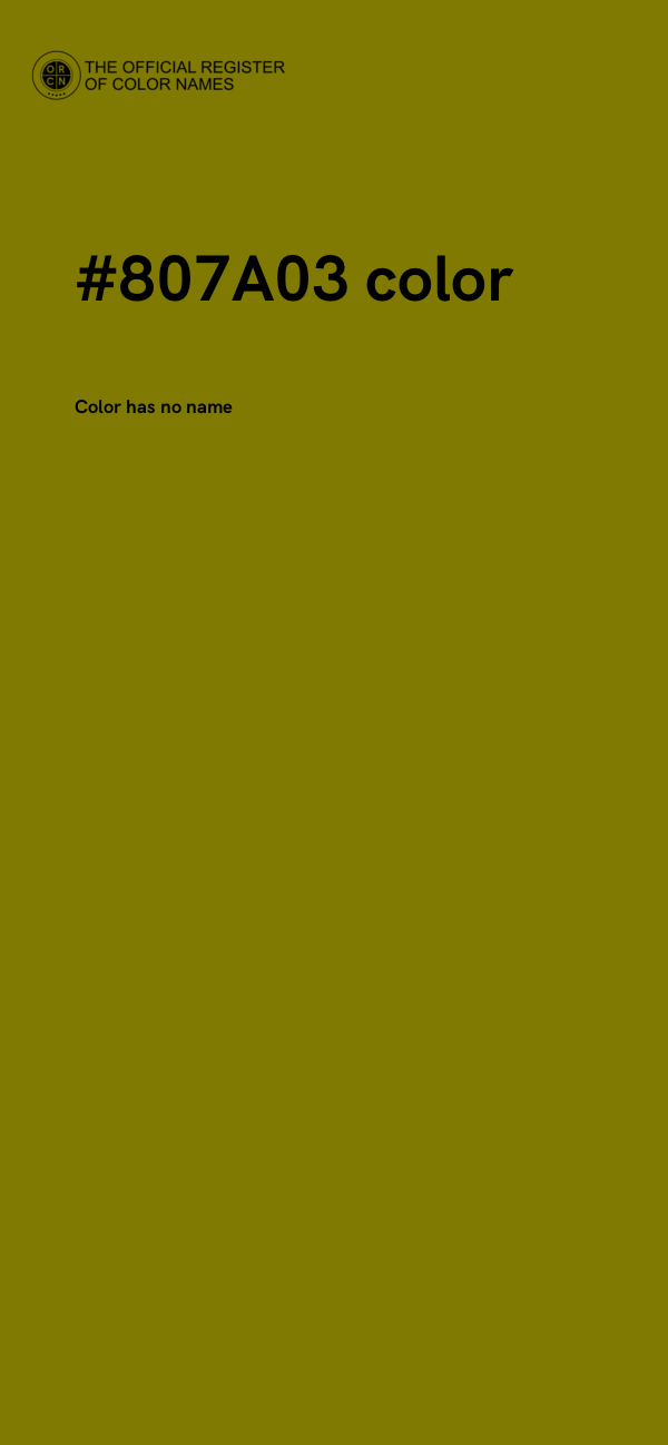 #807A03 color image