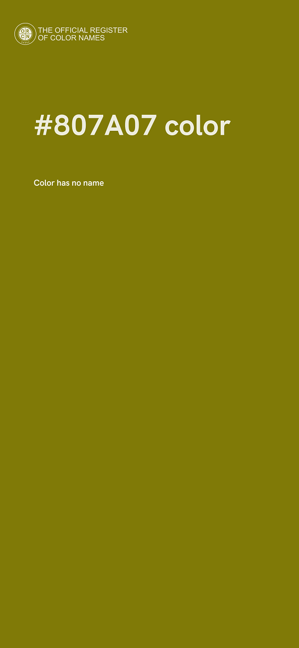 #807A07 color image