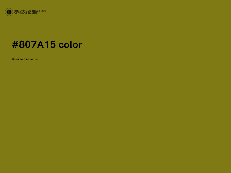 #807A15 color image