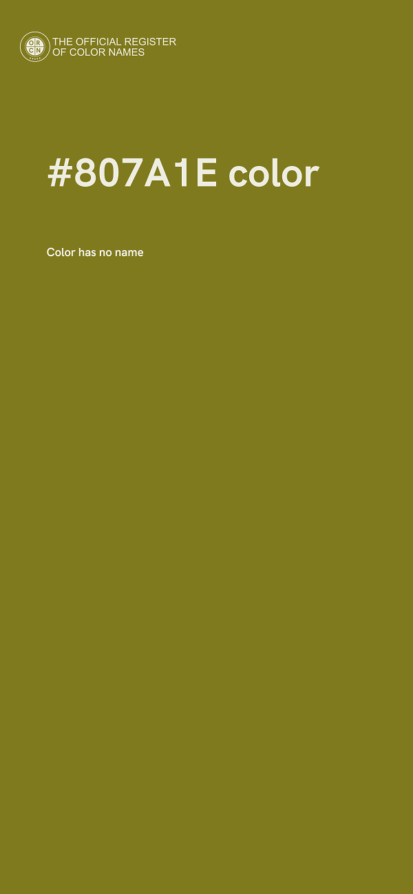 #807A1E color image