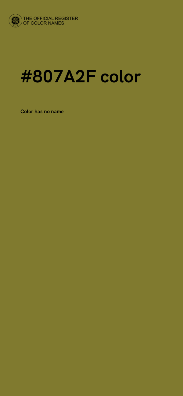 #807A2F color image