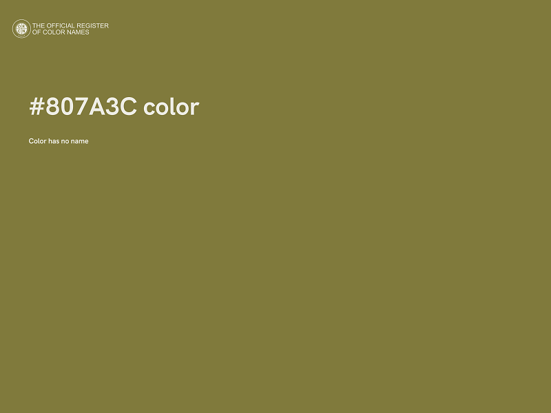 #807A3C color image