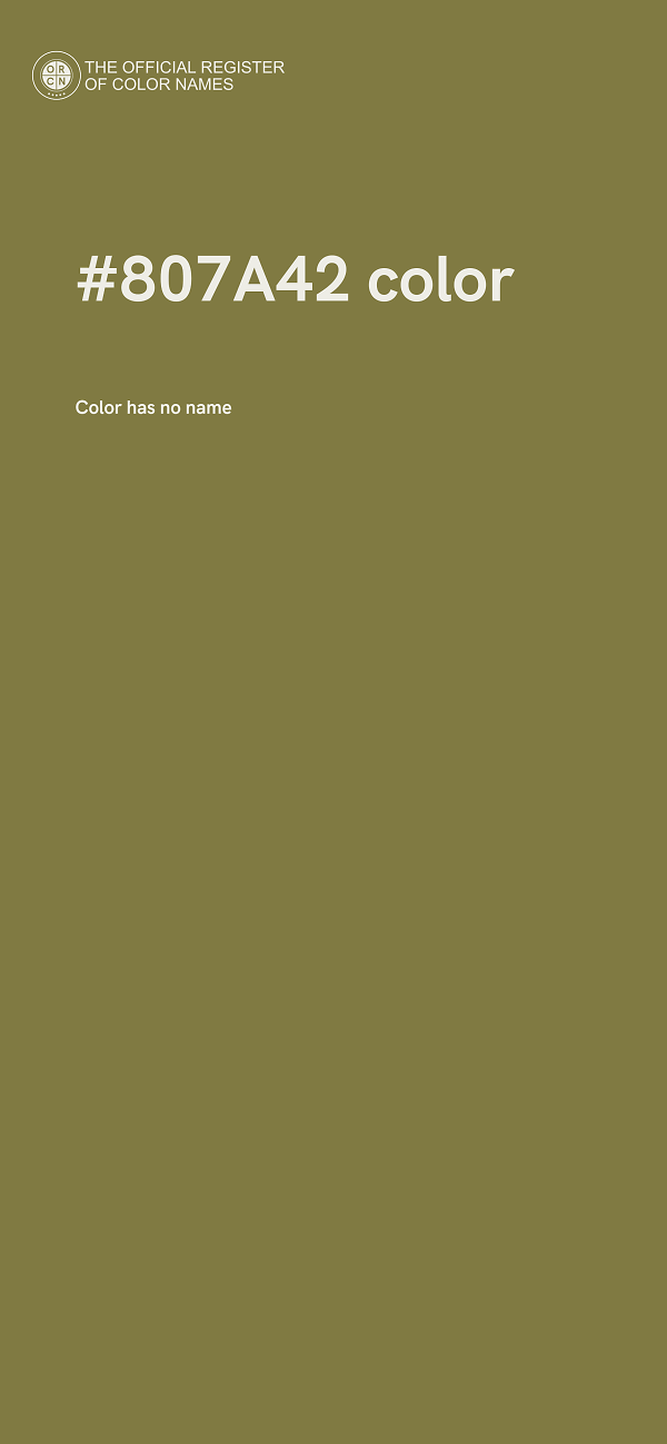 #807A42 color image