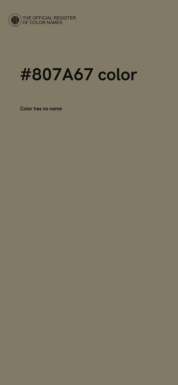 #807A67 color image