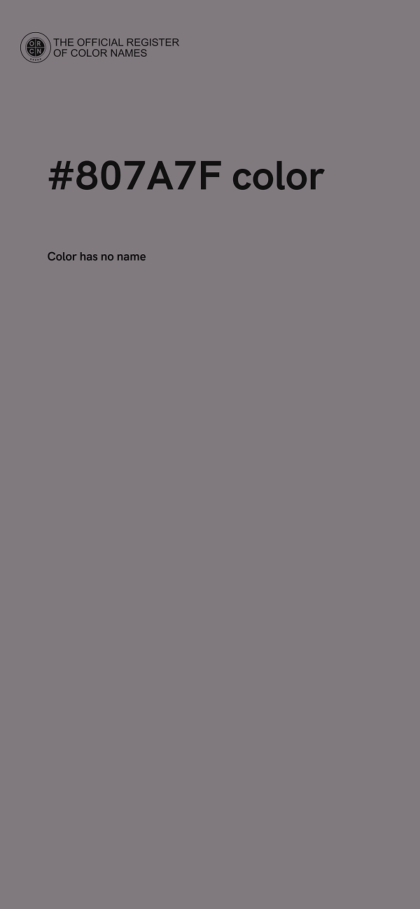 #807A7F color image