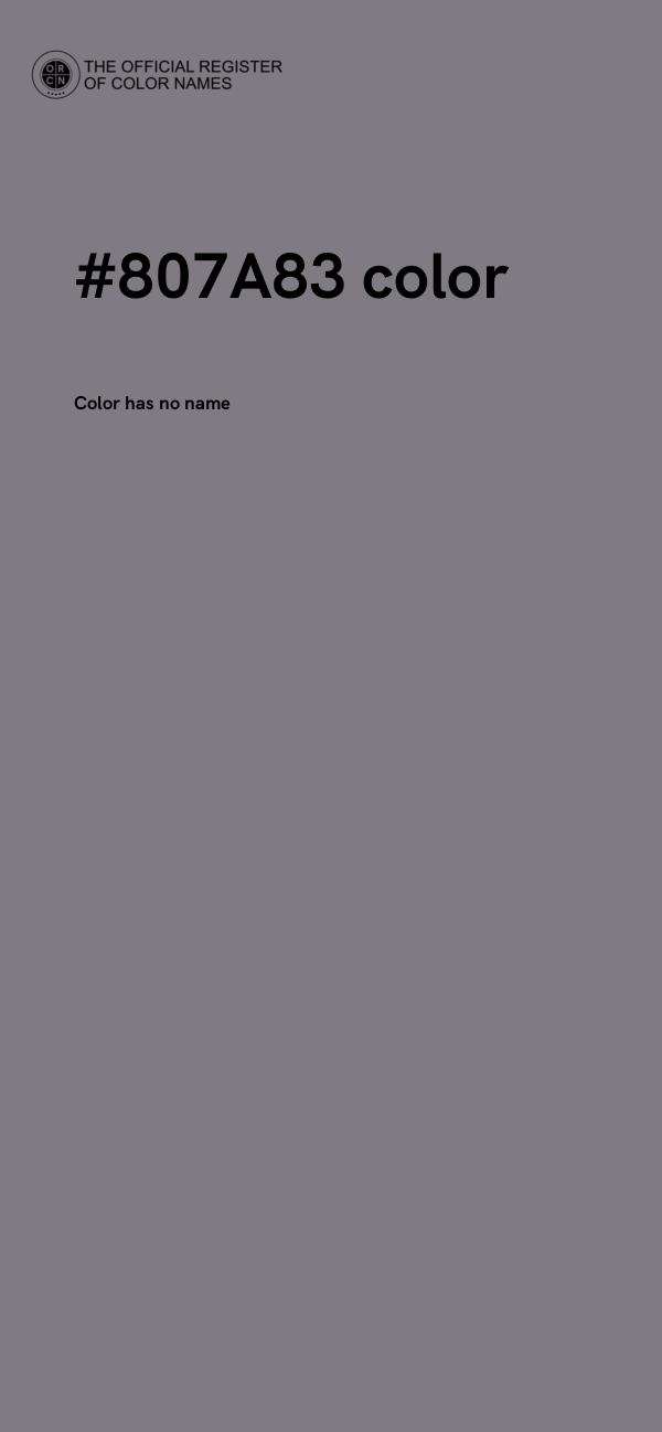 #807A83 color image