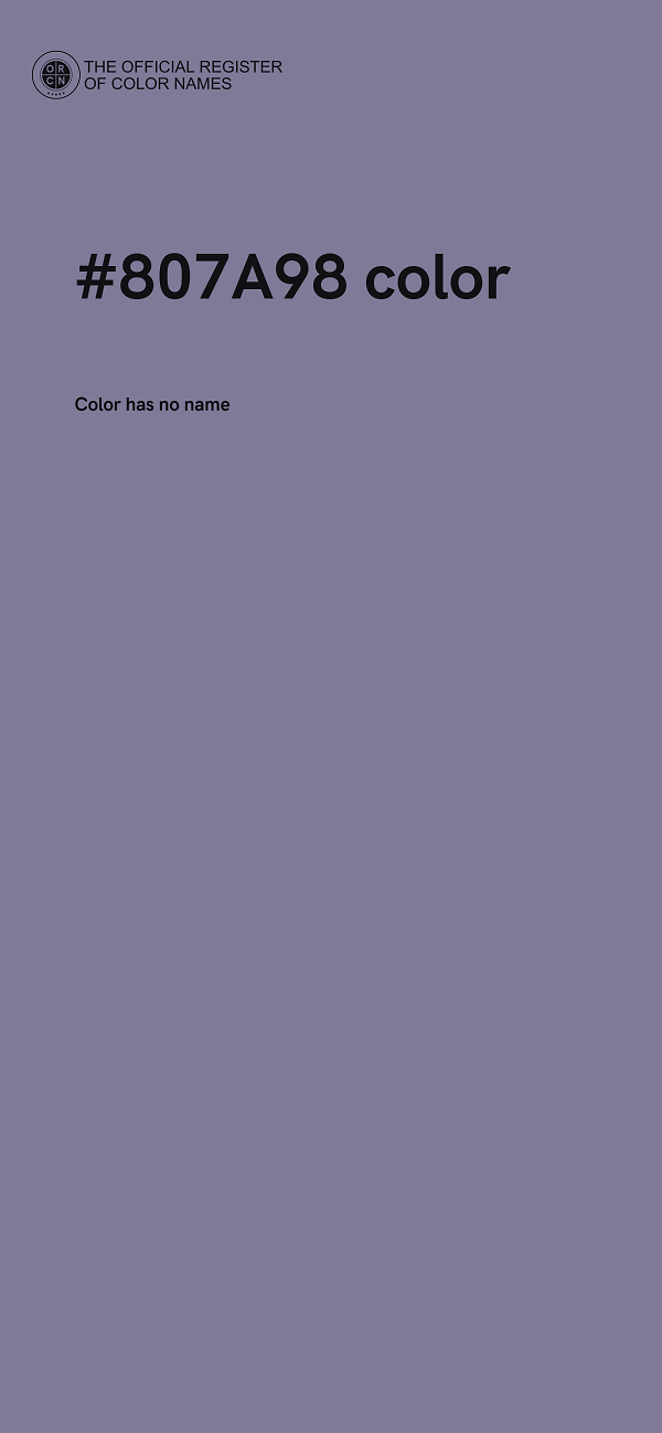 #807A98 color image