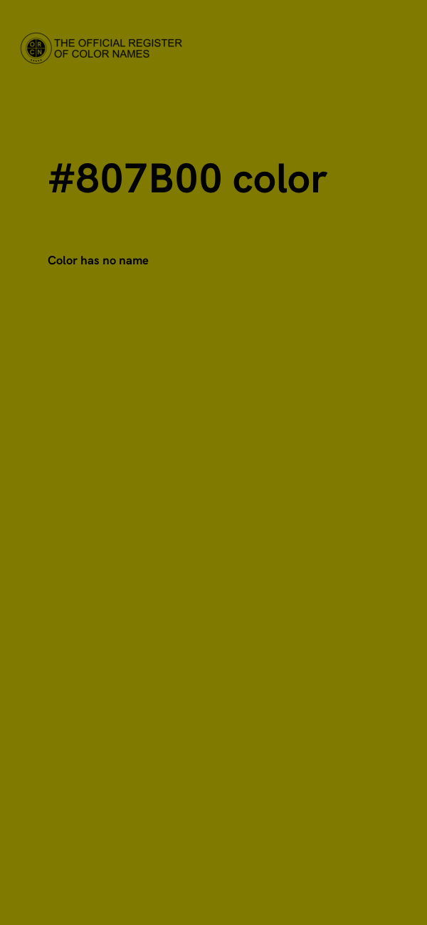 #807B00 color image
