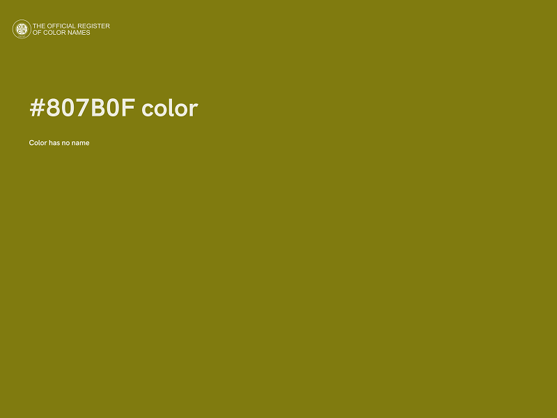 #807B0F color image