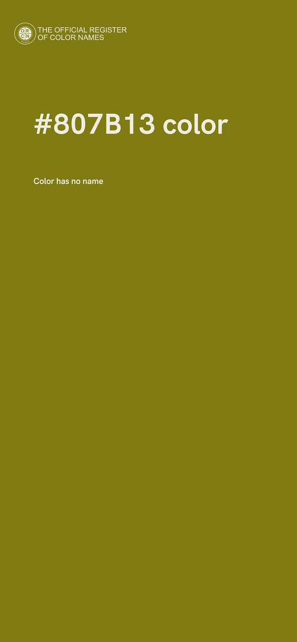#807B13 color image