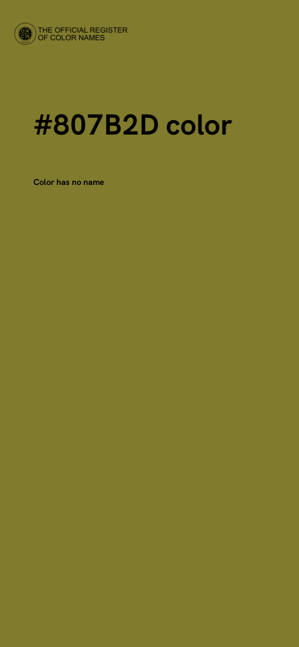 #807B2D color image
