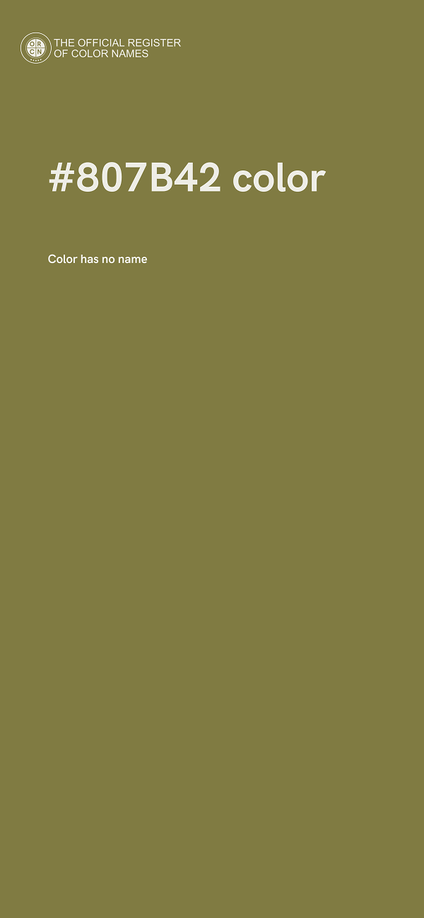 #807B42 color image