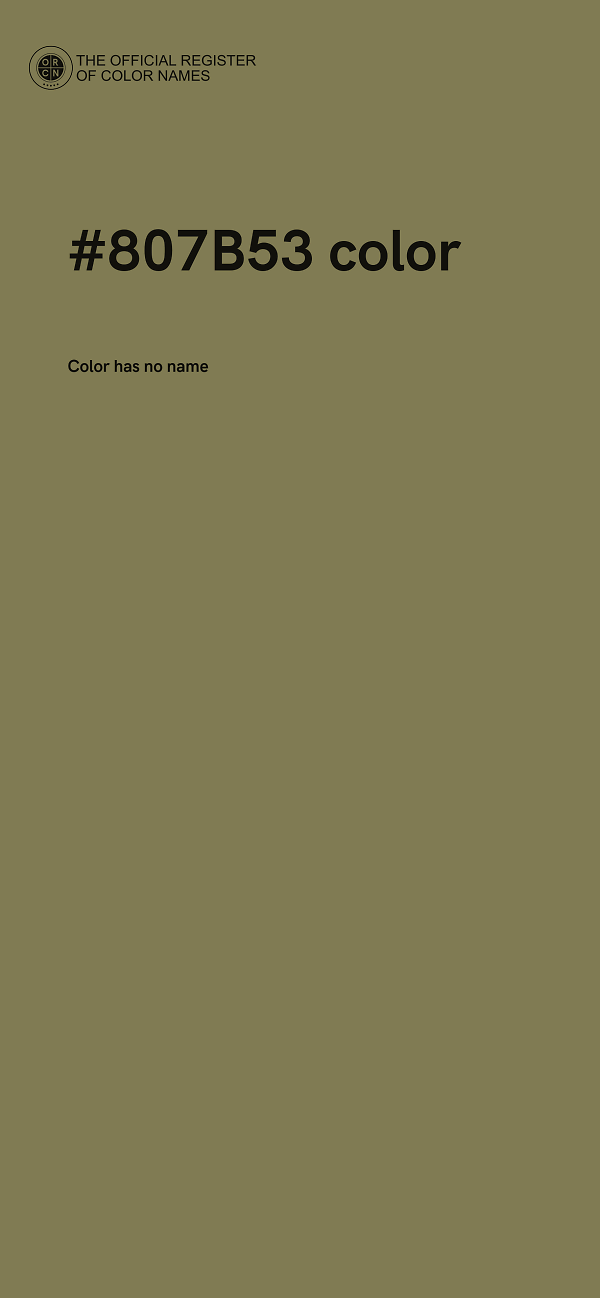 #807B53 color image