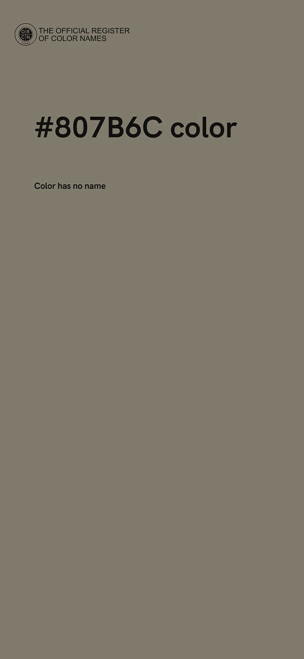 #807B6C color image