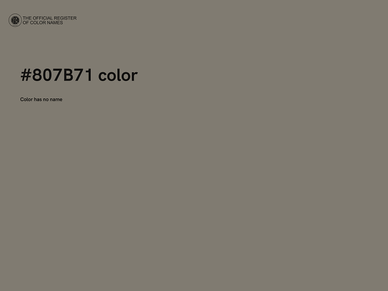 #807B71 color image