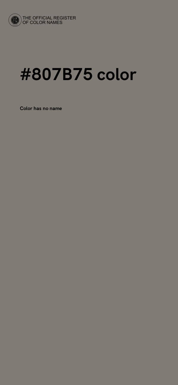 #807B75 color image