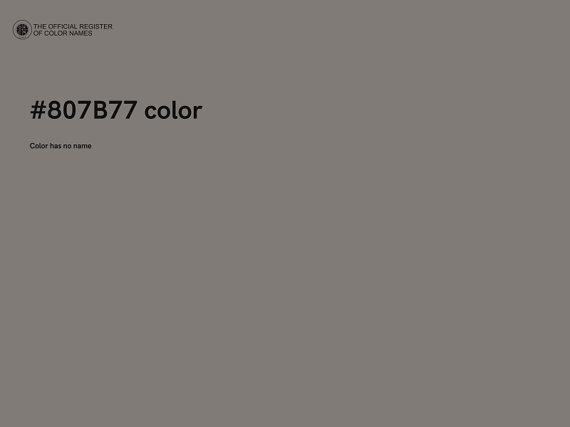 #807B77 color image