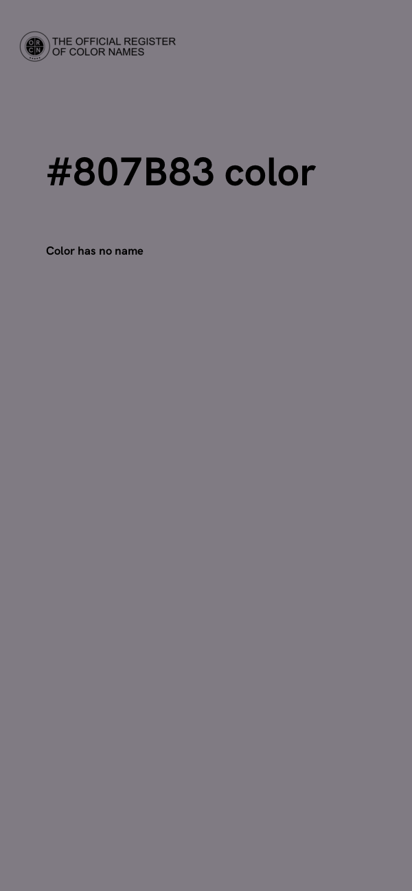 #807B83 color image