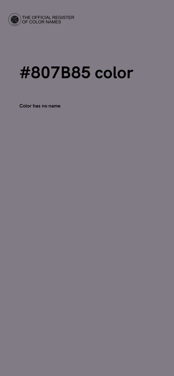#807B85 color image