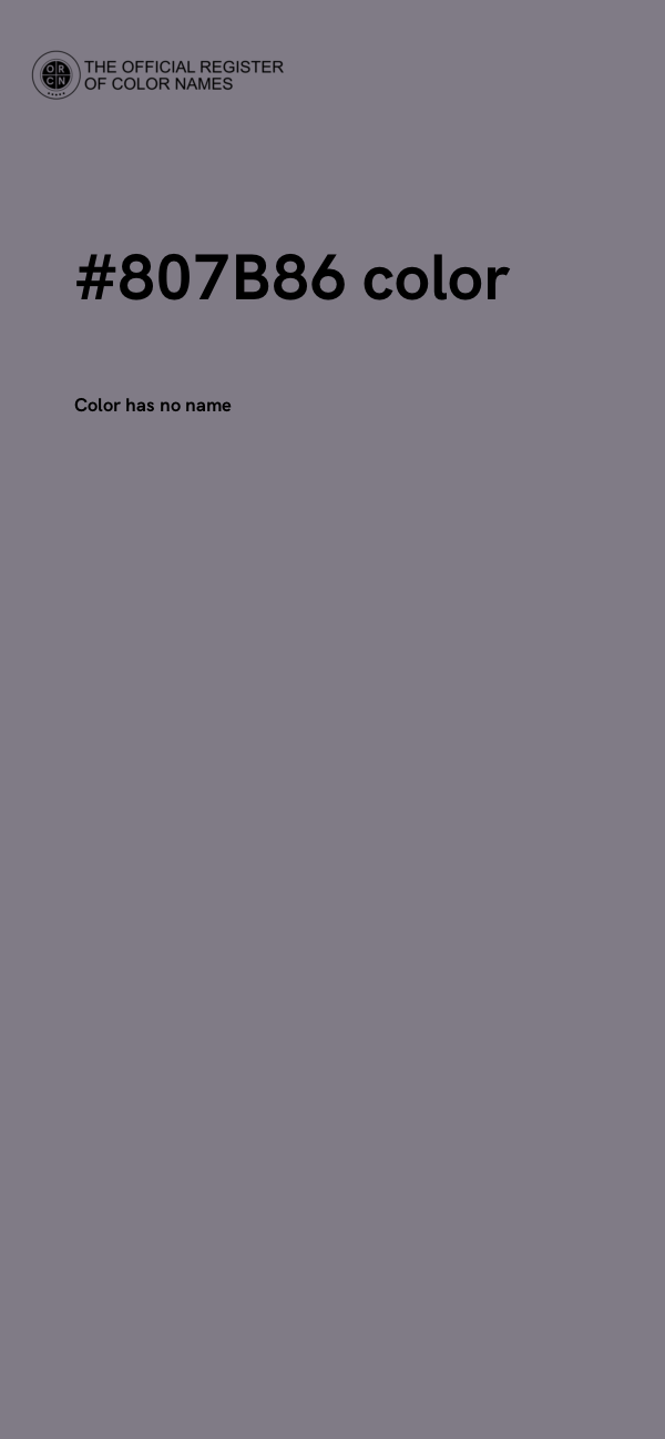 #807B86 color image