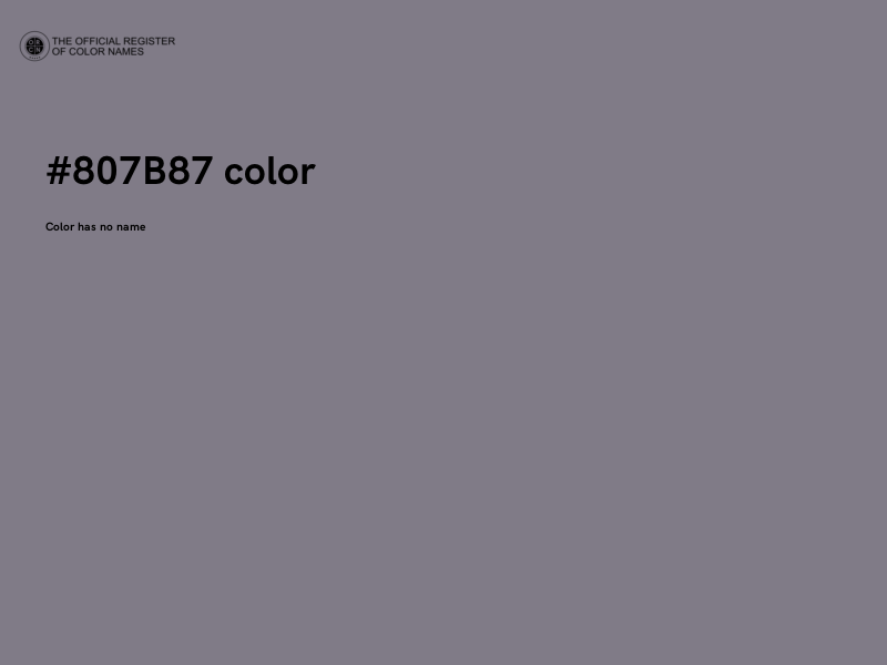 #807B87 color image