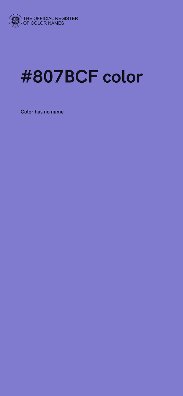 #807BCF color image