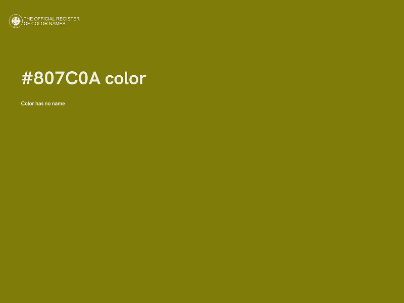 #807C0A color image