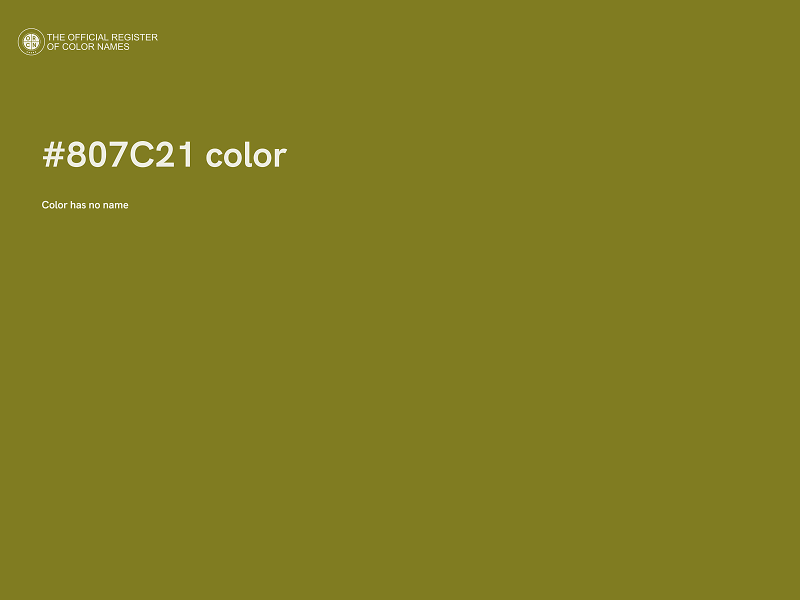 #807C21 color image