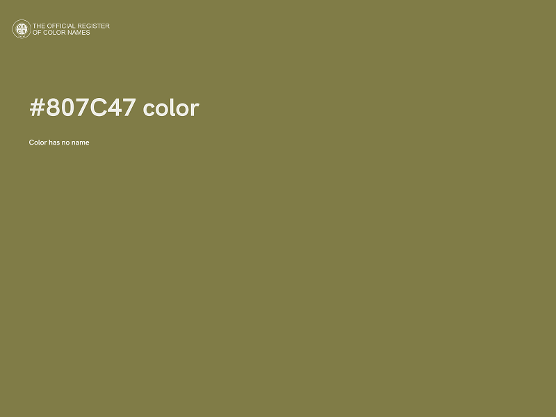 #807C47 color image