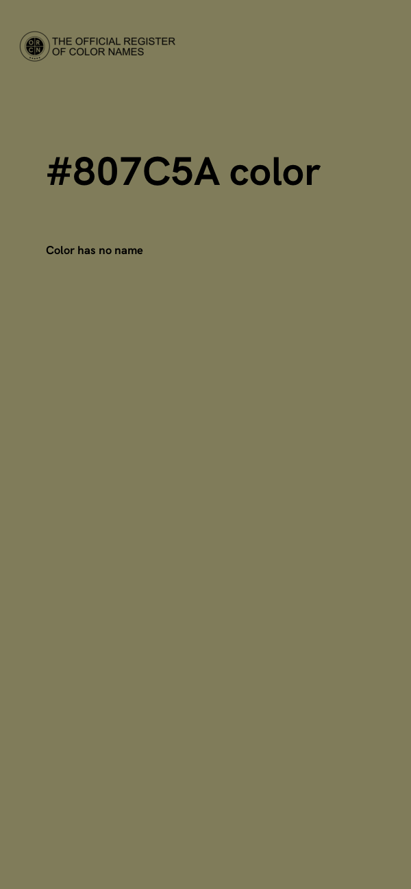 #807C5A color image
