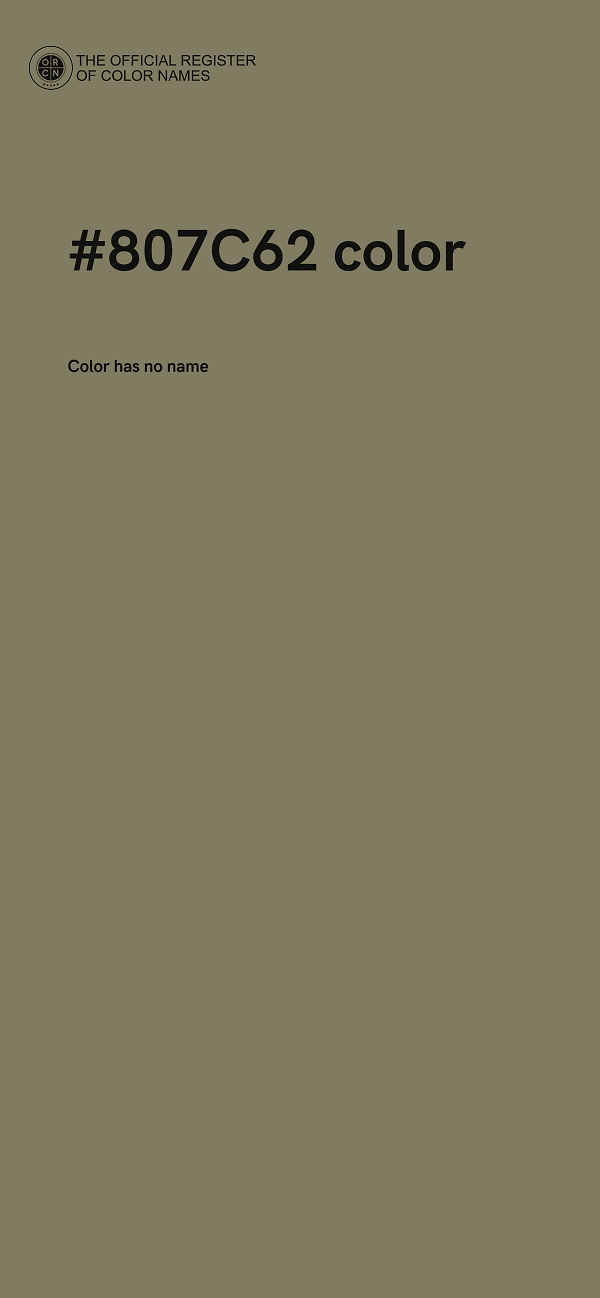 #807C62 color image