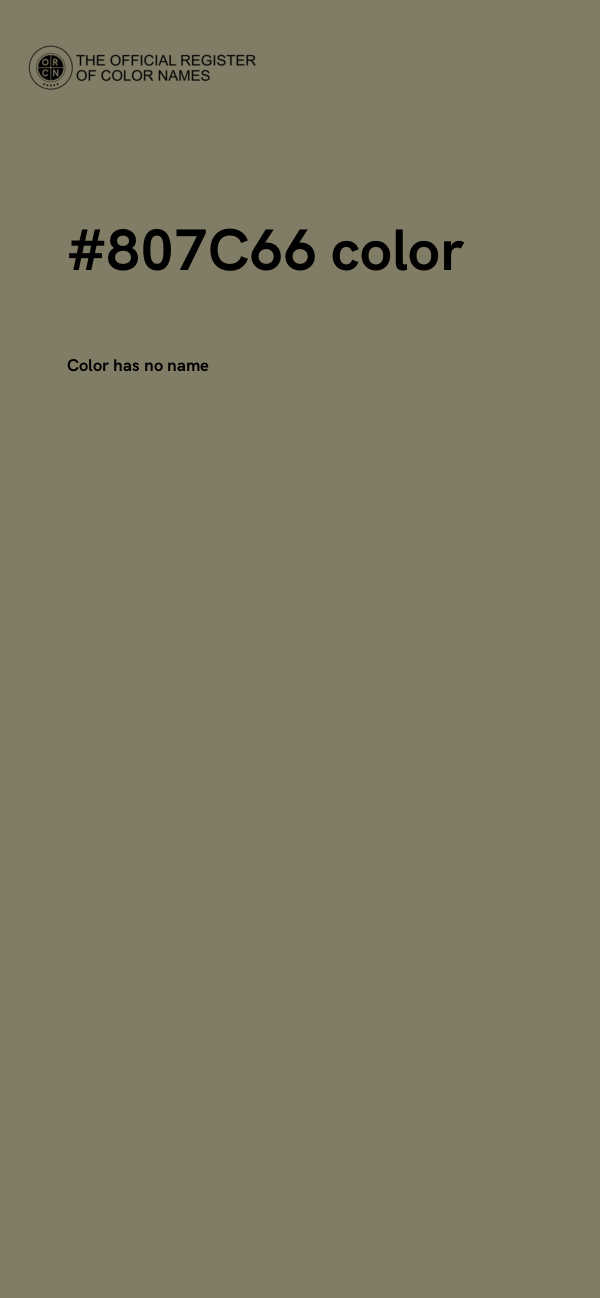 #807C66 color image
