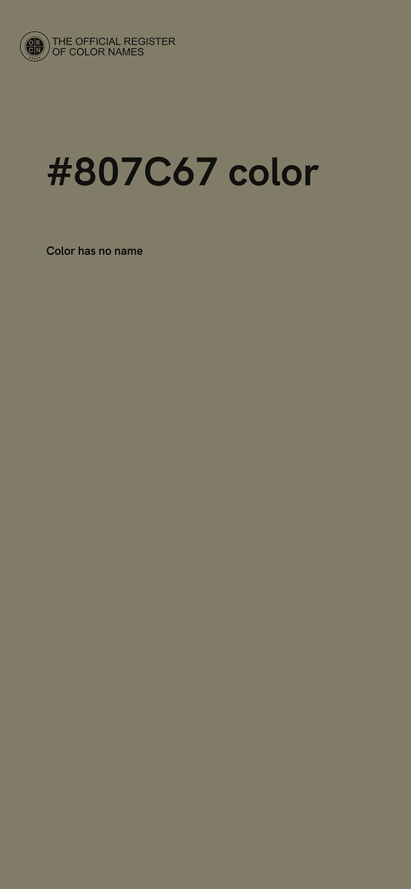 #807C67 color image