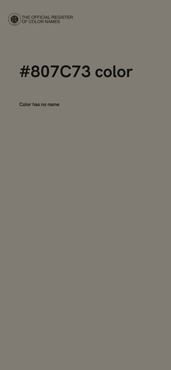 #807C73 color image