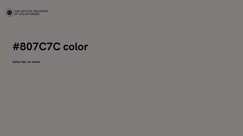 #807C7C color image