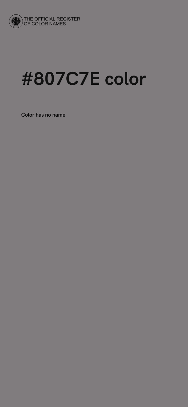 #807C7E color image