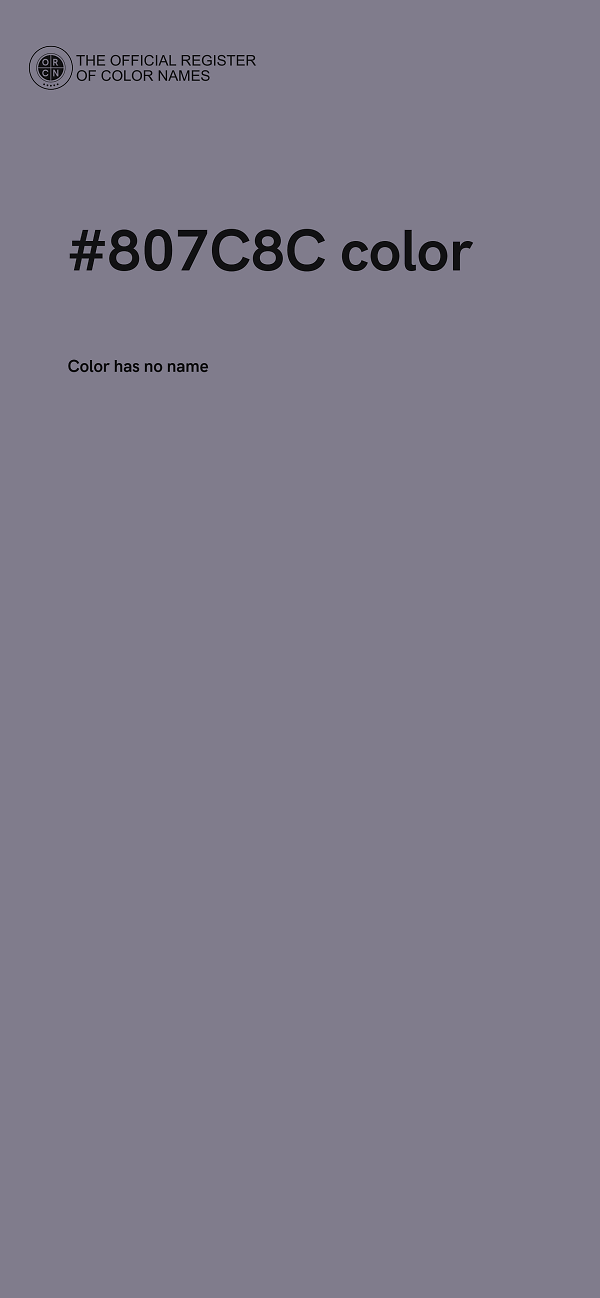 #807C8C color image