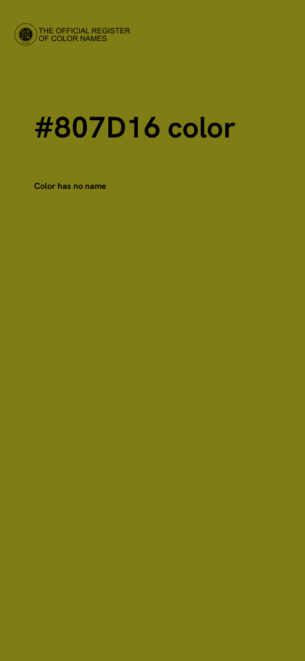 #807D16 color image