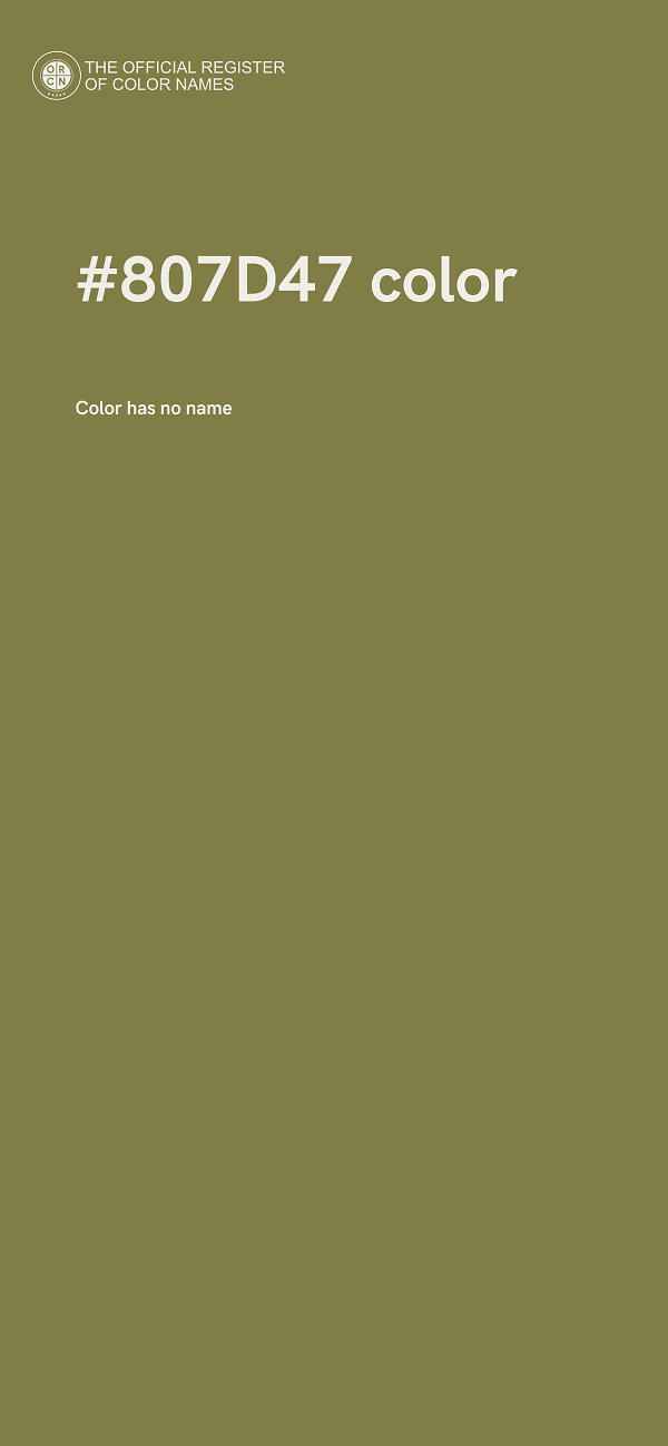 #807D47 color image